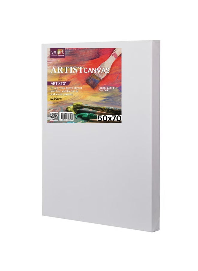 Smart قطعتان قماش 50x70 100% قطن من سمارت وورلد أوف آرت - Image 3